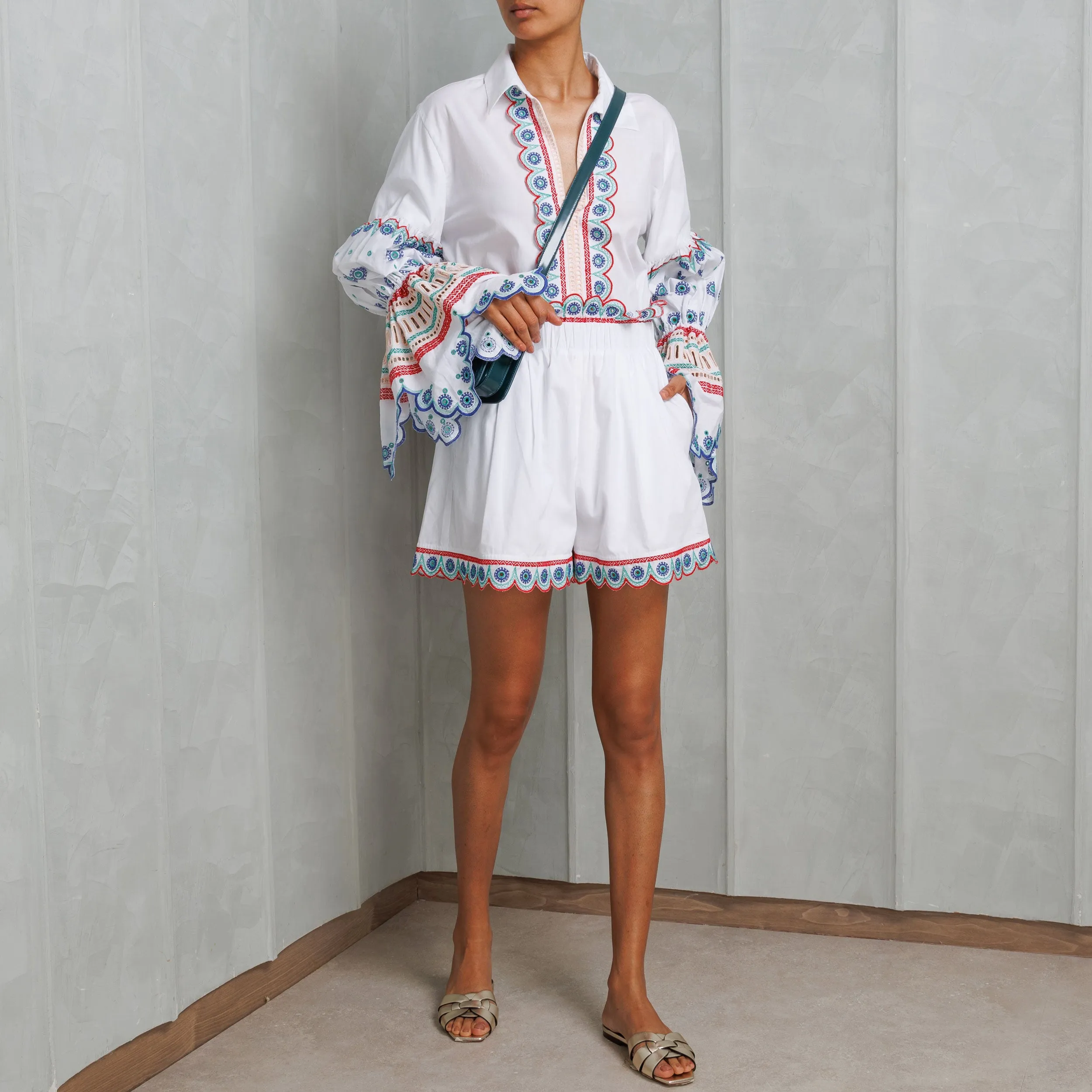 Adelson Embroidered Shorts