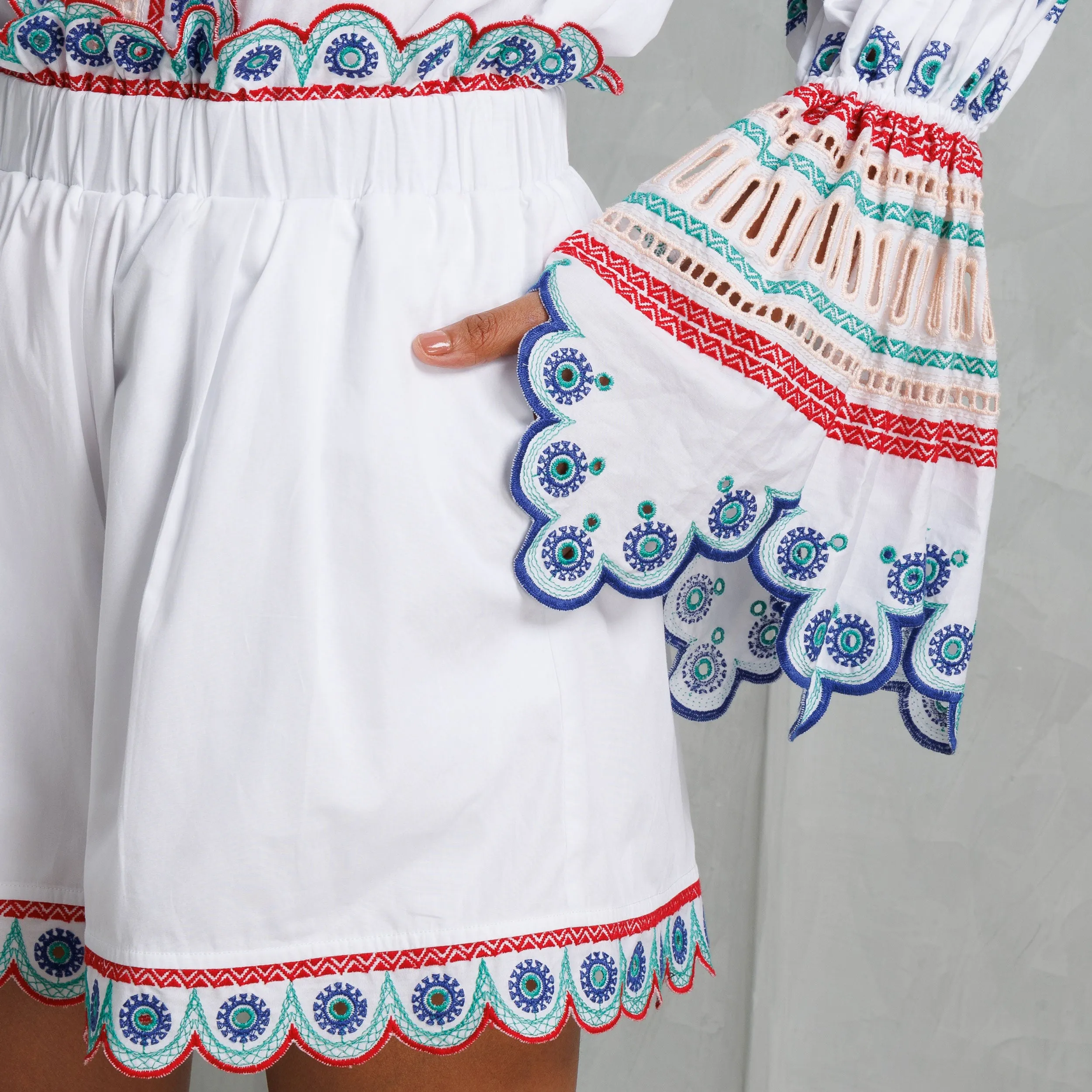 Adelson Embroidered Shorts