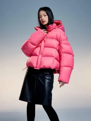 Adjustable Puffer With Detachable Hood