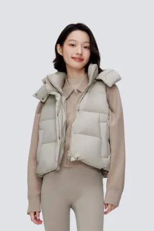 Comfy Women's Down Gilet With Detachable Hood