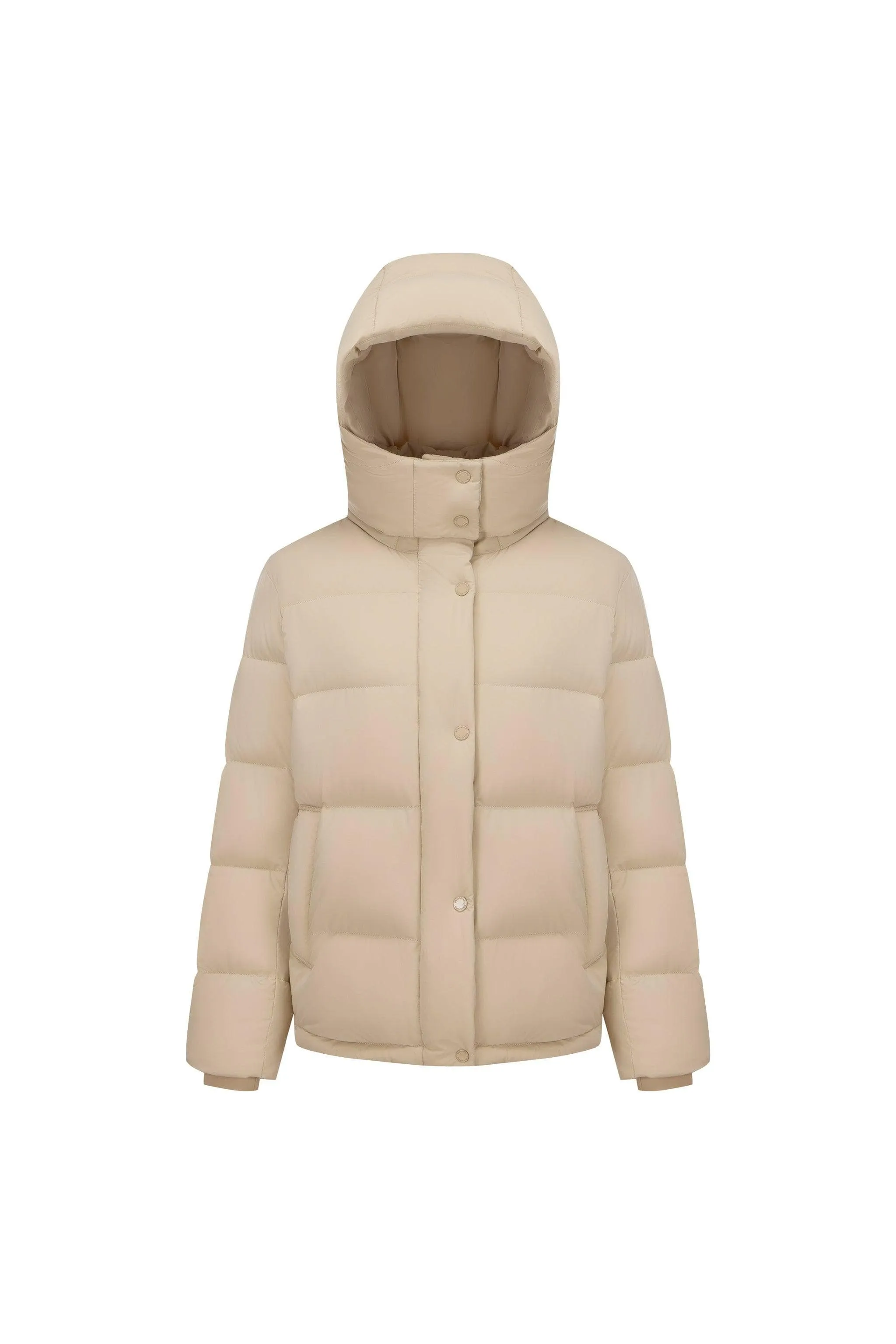 Comfy Women's Down Jacket With Detachable Hood