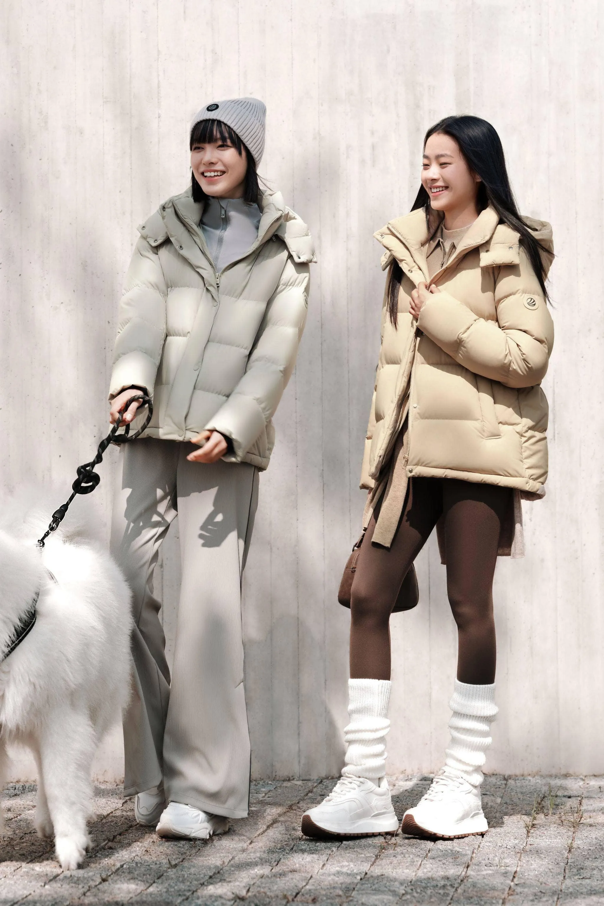Comfy Women's Down Jacket With Detachable Hood