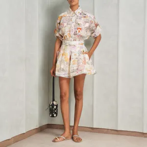 Crush Belted Tuck Skort