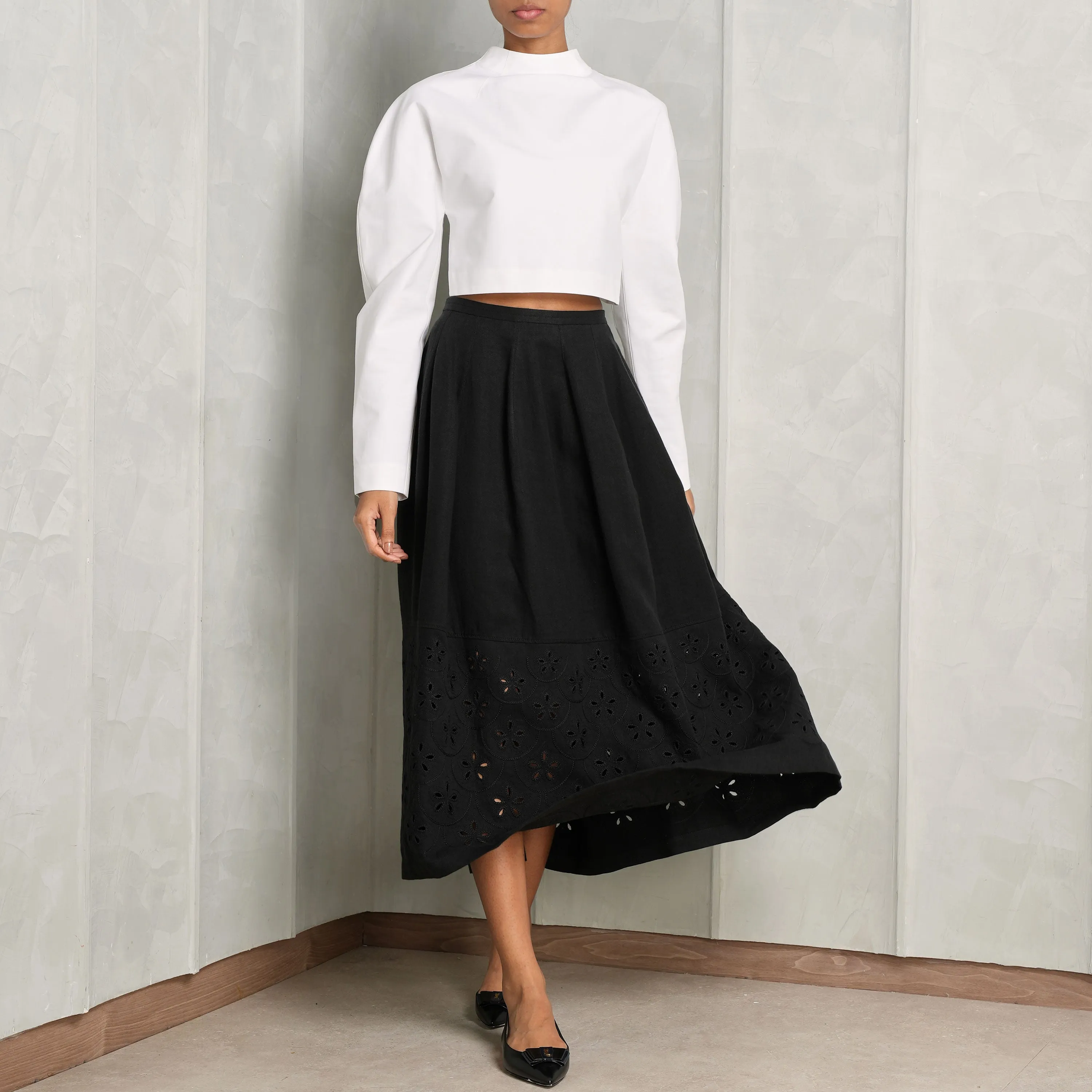 Cutwork Maxi Skirt