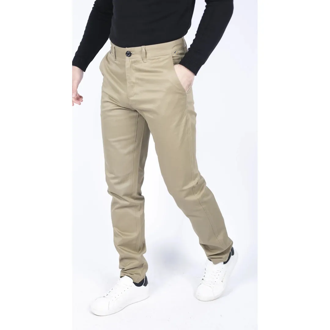 Dakota - Men's Regular Chino Jeans Trousers Stretch Classic