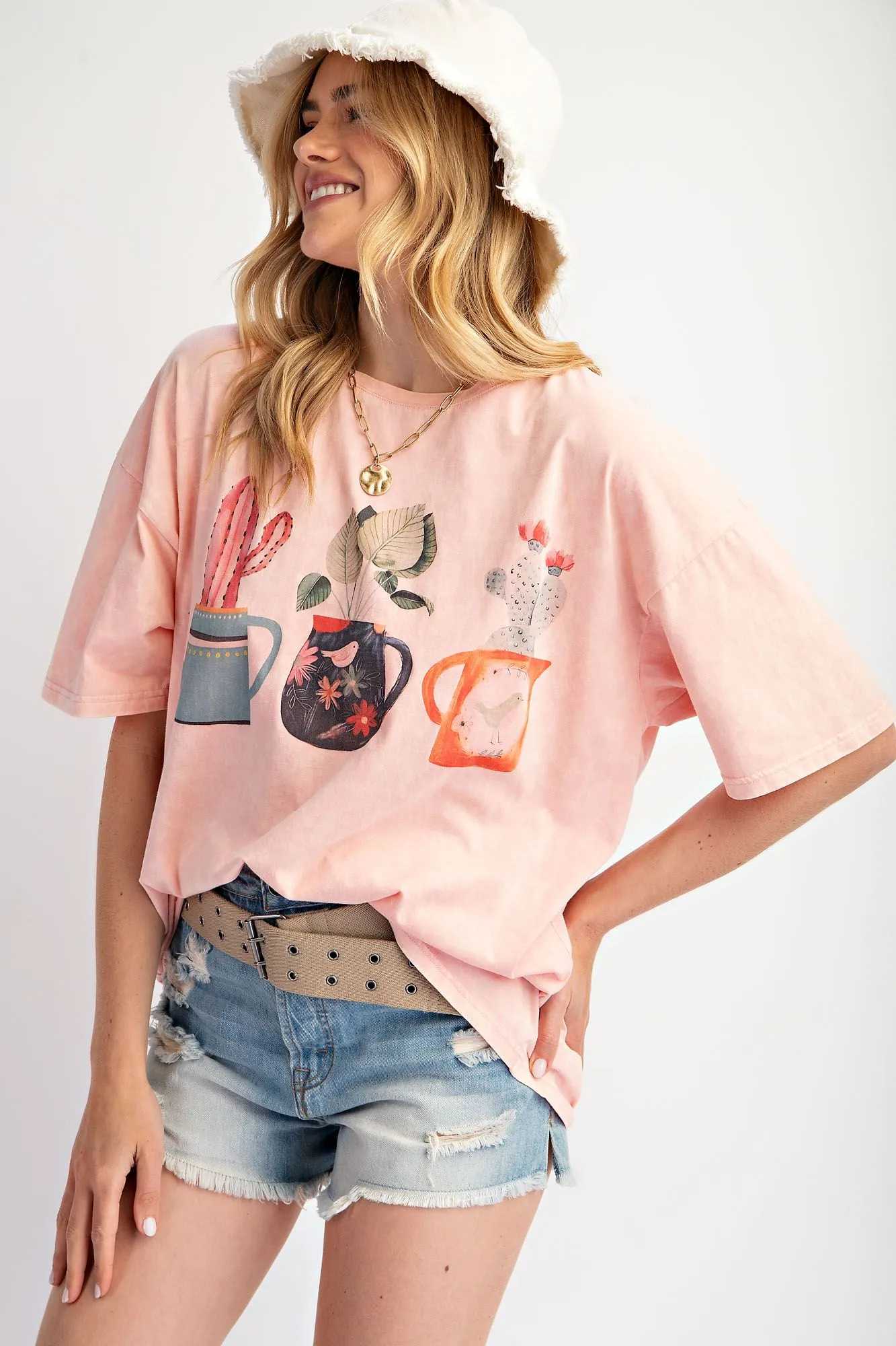 Desert Bloom Boxy Cotton Tee