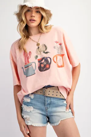 Desert Bloom Boxy Cotton Tee