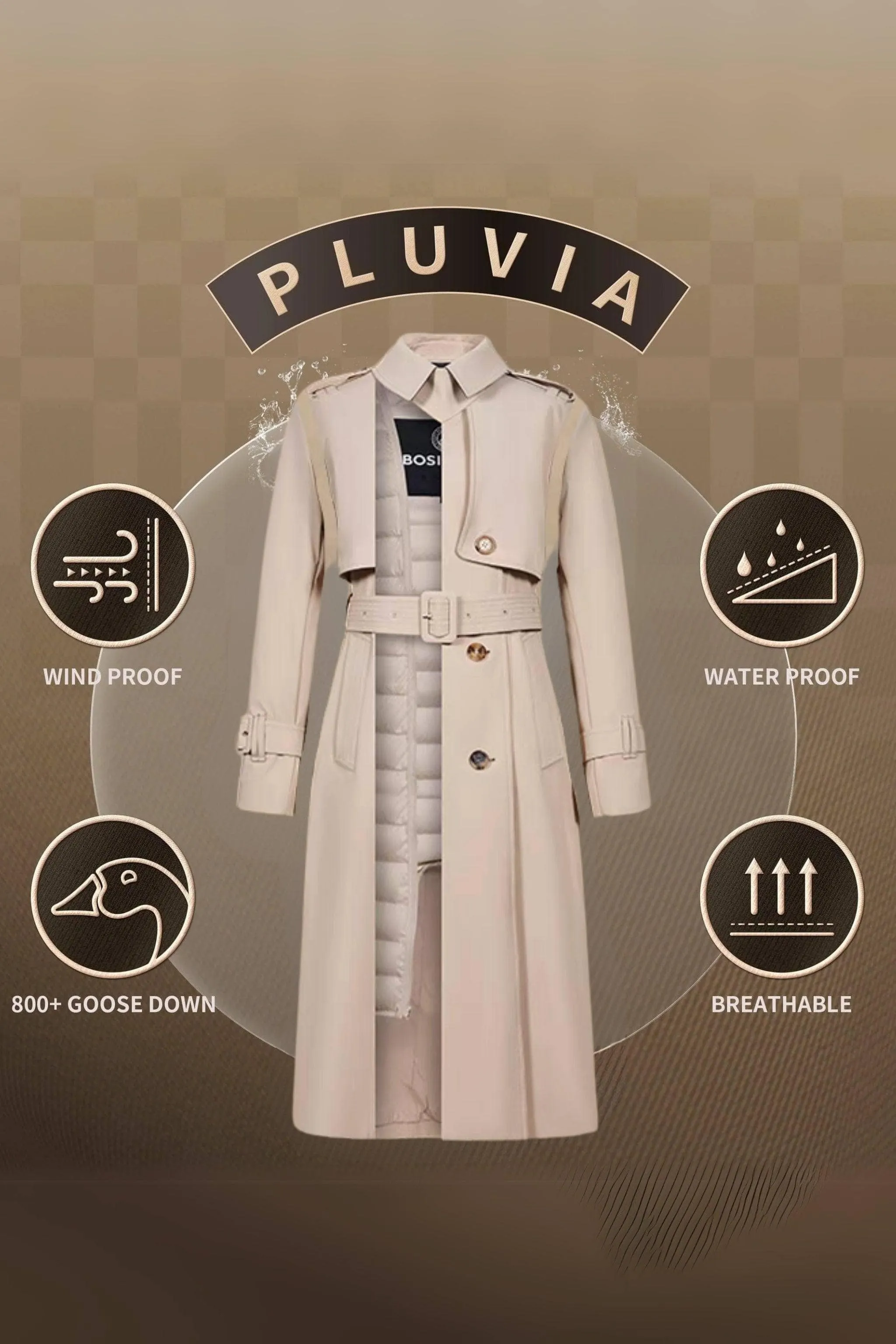 Full Length Goose Down Trench