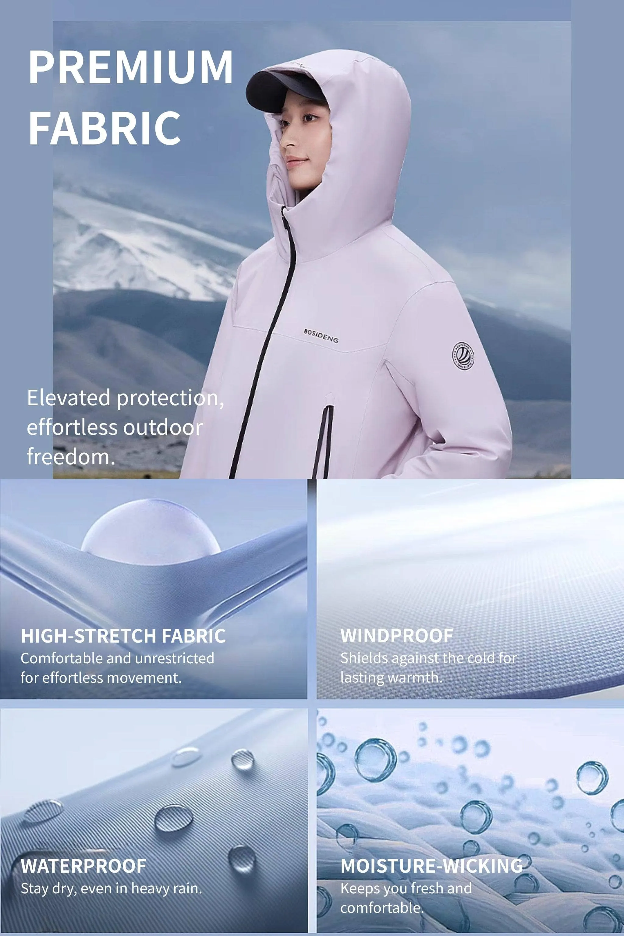 Goose Down Hoody Windstopper 2400