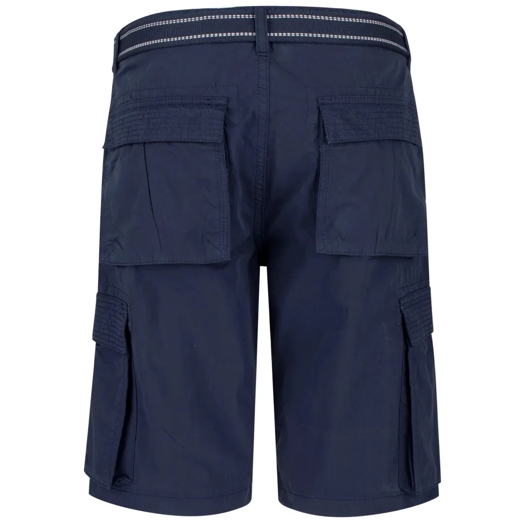 Men's Chino Shorts Belt Cotton Summer Holiday Beach Cargo Combat