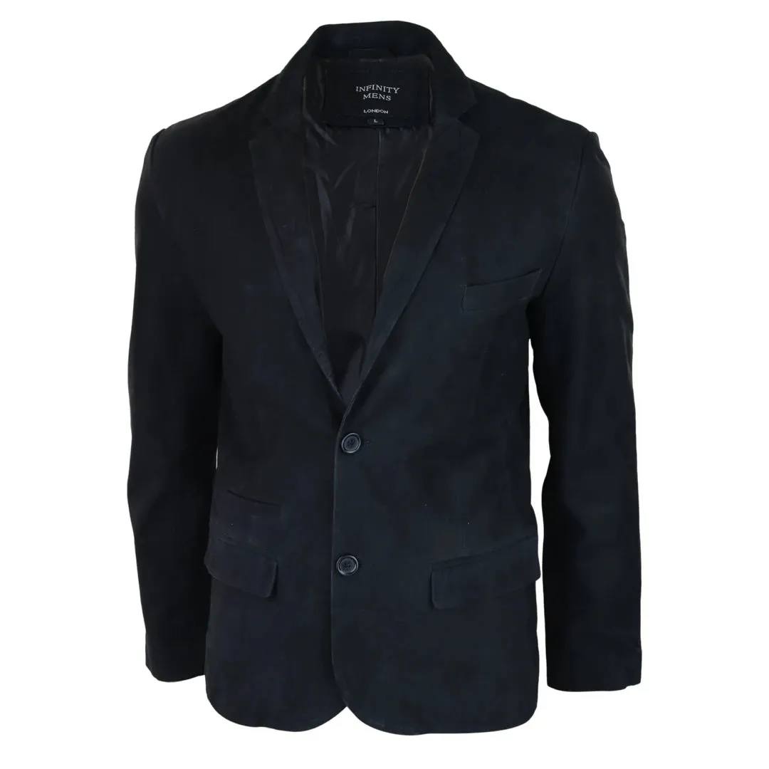 Mens Genuine Suede Blazer Style Jacket Leather Mens Classic VIntage Smart Casual