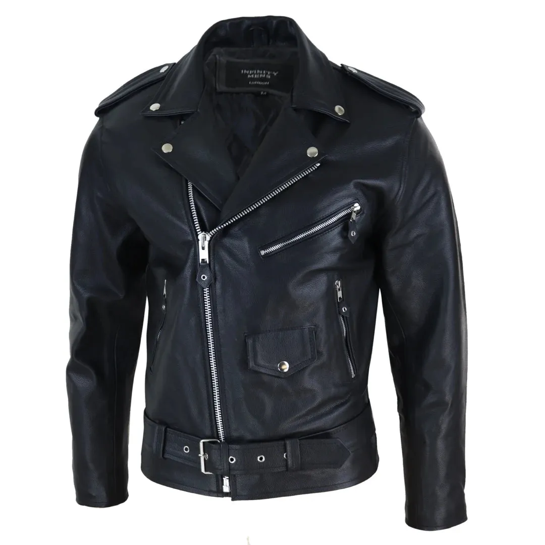 Men's Leather Jacket Fringed Tassel Western Cowboy Hide Motorcyle