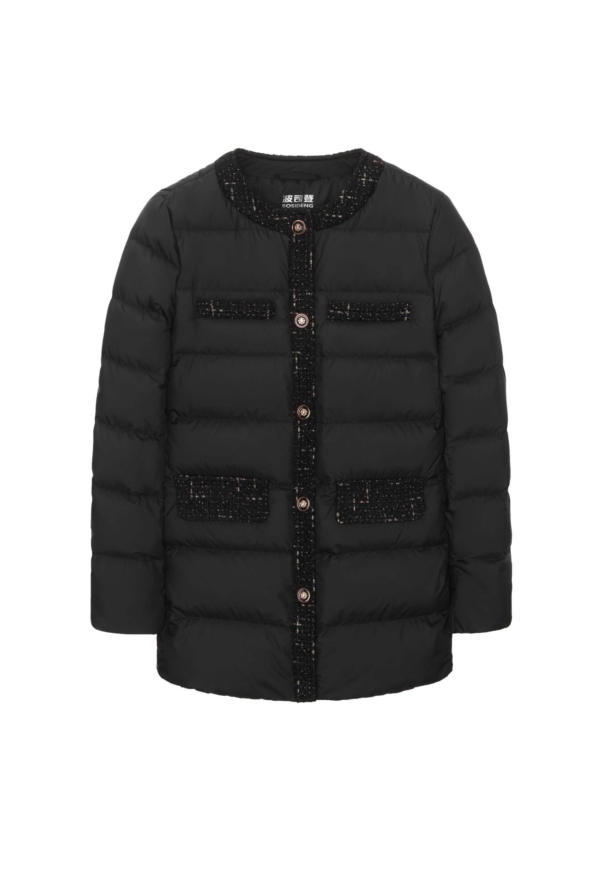 Round Collar Goose Down Short Jacket