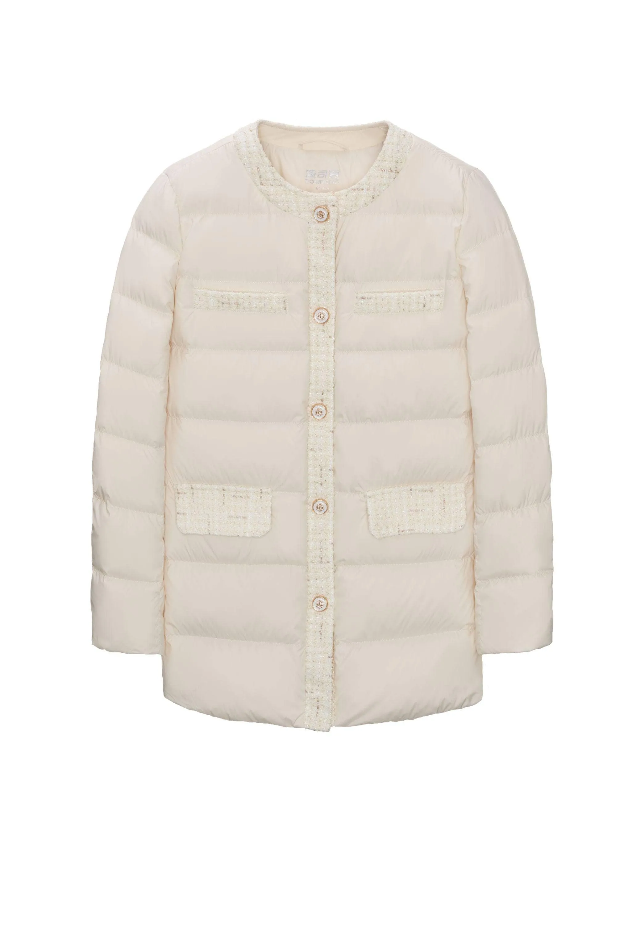 Round Collar Goose Down Short Jacket