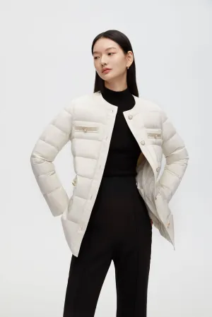 Round Collar Goose Down Short Jacket