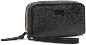 Steely Wristlet Wallet