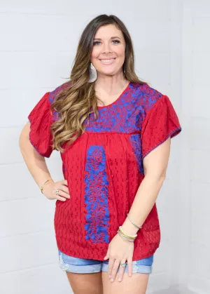 The Chelsea Top-Red