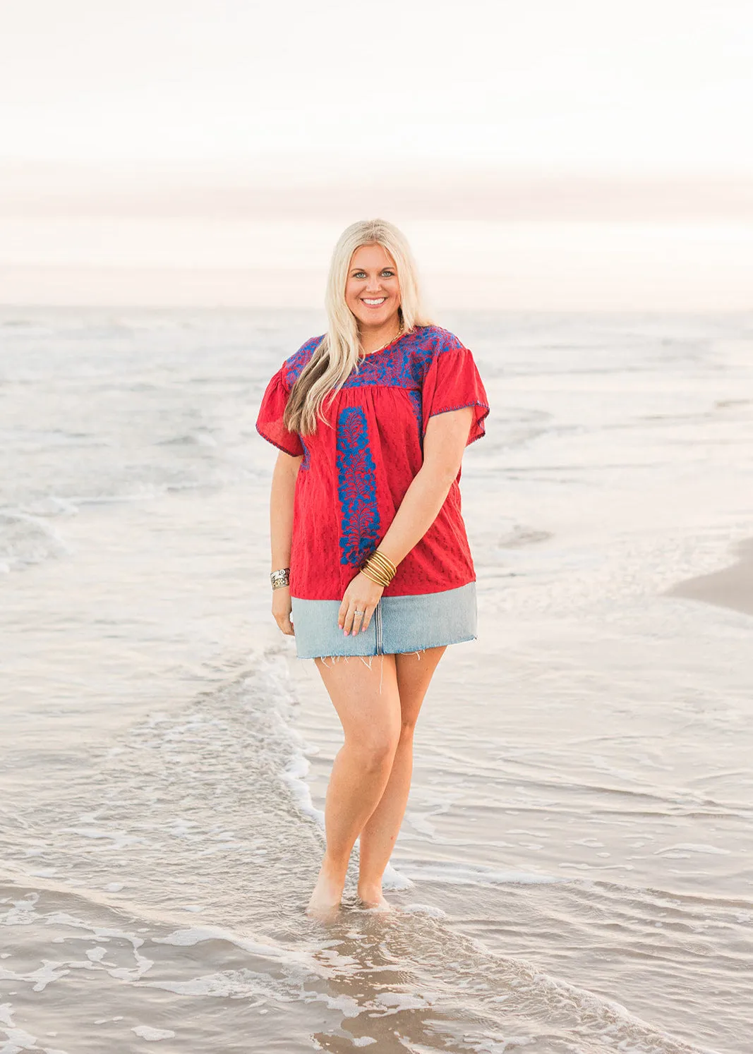 The Chelsea Top-Red