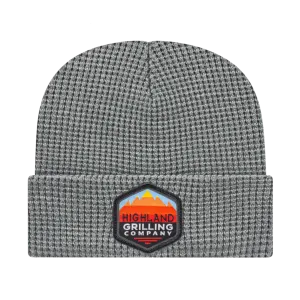 Waffle Knit Cap with Cuff