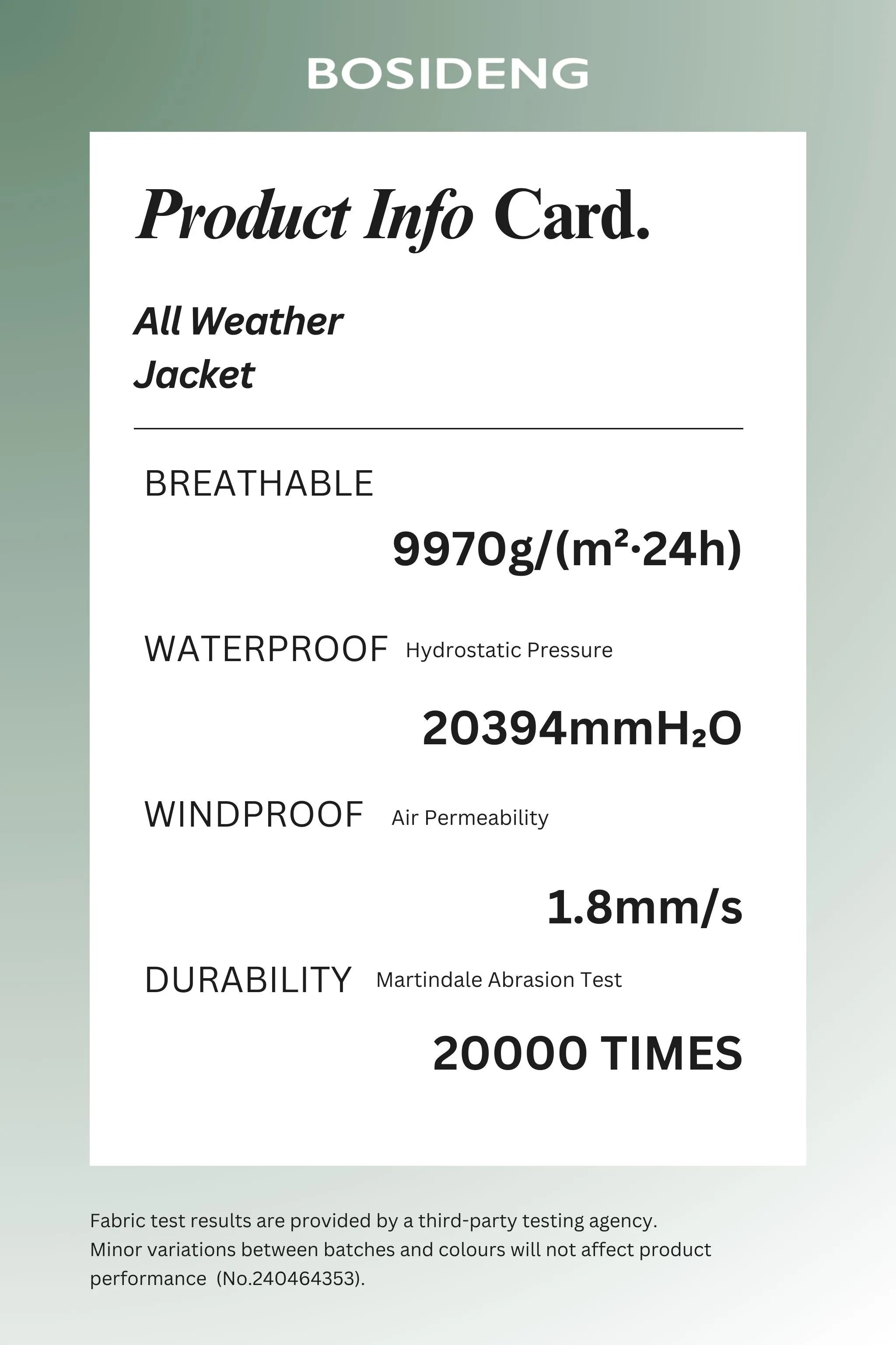 Women??s All Weather Jacket 2212