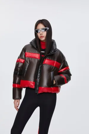 Women's BSD X MSGM Cropped Funnel Neck Puffer