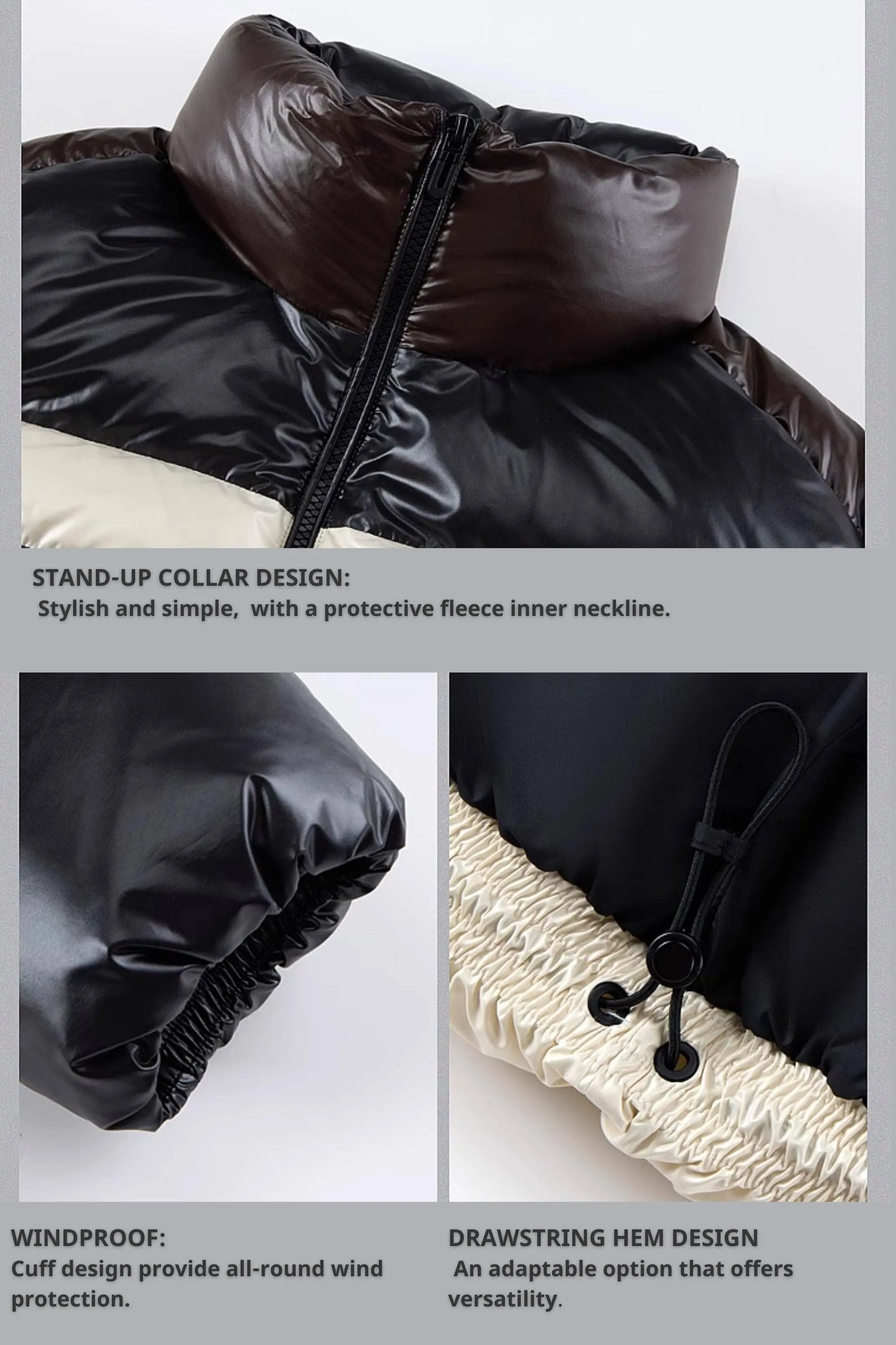 Women's BSD X MSGM Cropped Funnel Neck Puffer