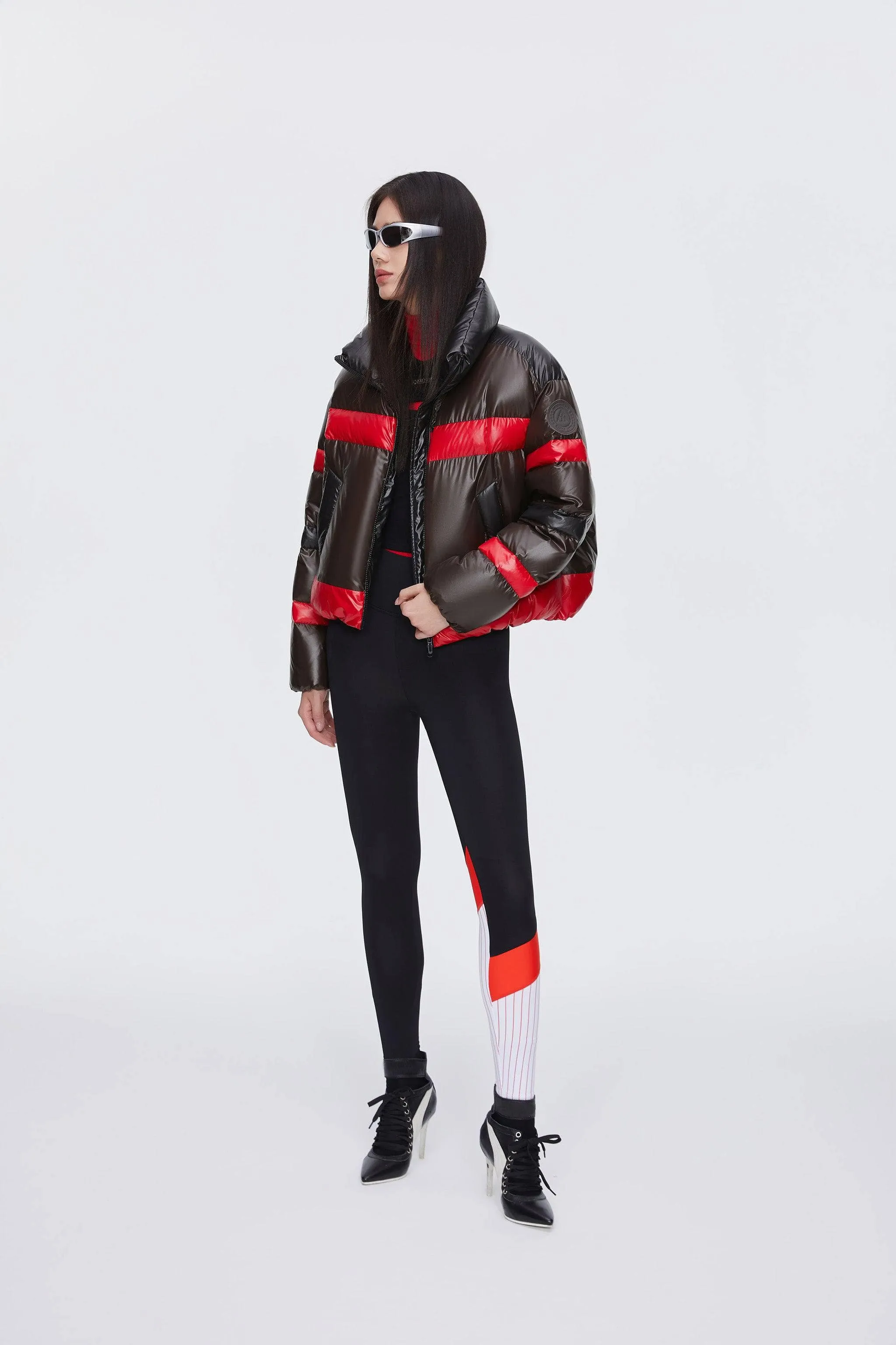 Women's BSD X MSGM Cropped Funnel Neck Puffer