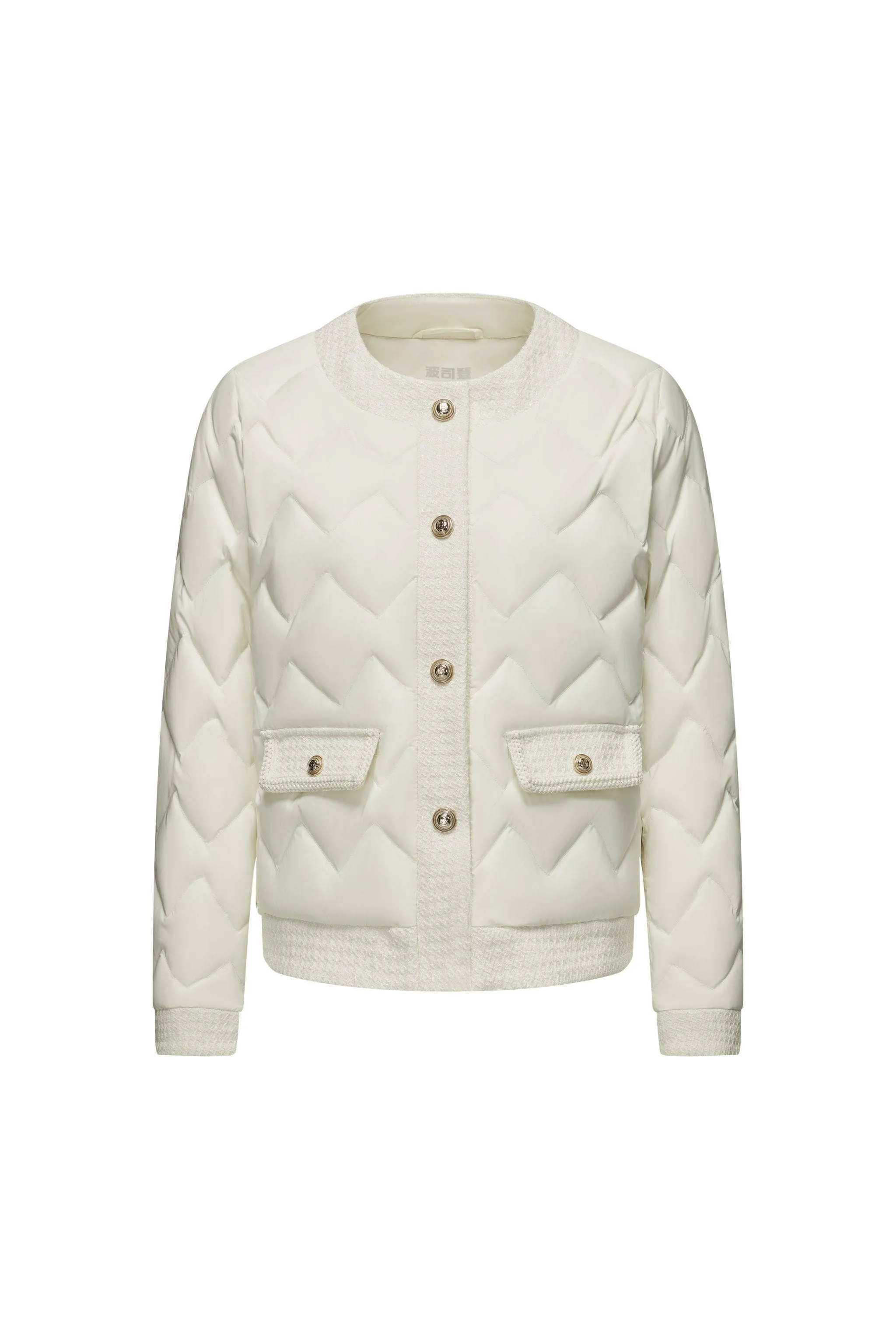 Women's Goose Down Houndstooth Jacket