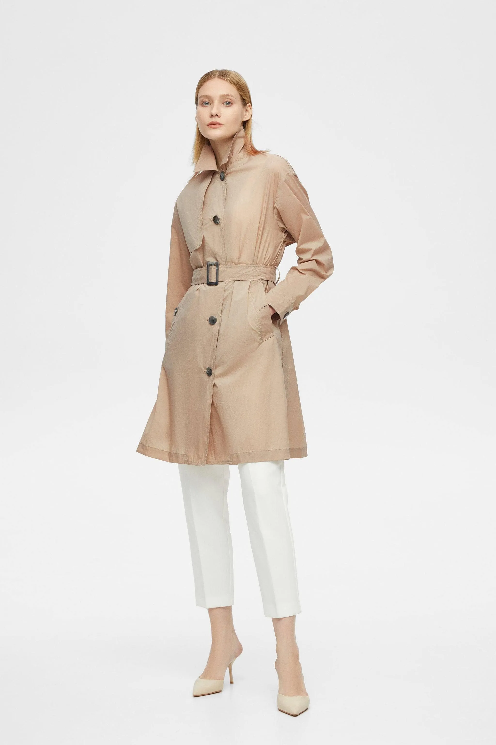 Women's UPF Single Breasted Trench 152